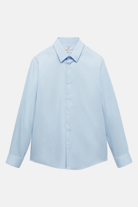 Chemise à manches longues - bleu