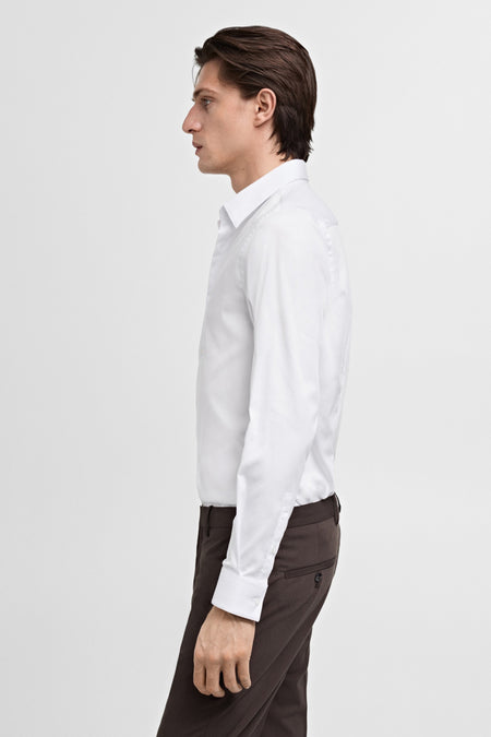 Chemise à manches longues - blanc