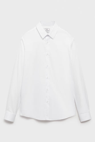 Chemise à manches longues - blanc - MANGO
