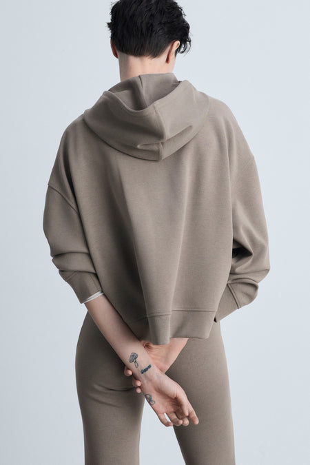 Sweat à capuche - brun