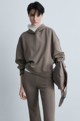 Sweat à capuche - brun - MANGO