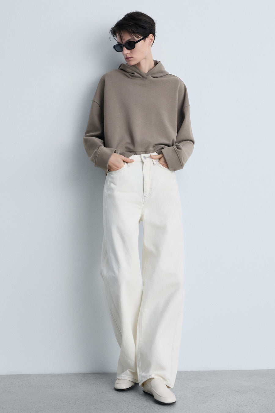 Sweat à capuche - brun - MANGO