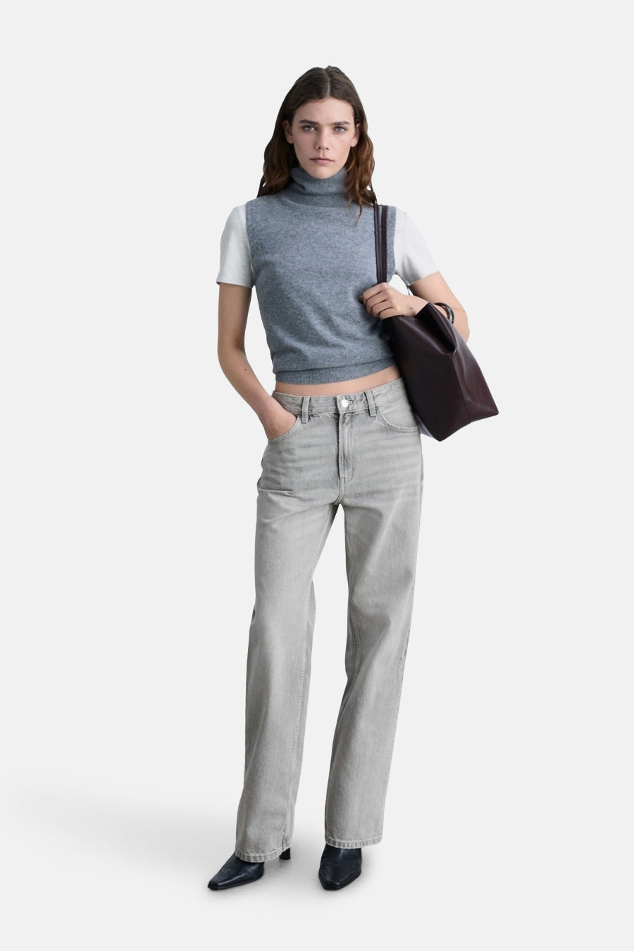 MIAMI MANGO - mid grey denim - MANGO