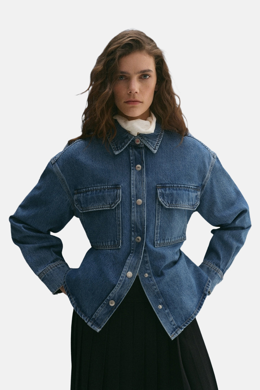 Veste - mid blue denim - MANGO