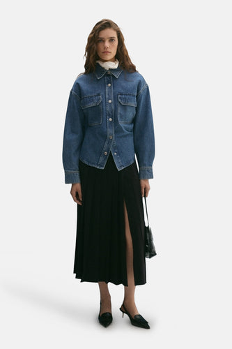 Veste - mid blue denim - MANGO