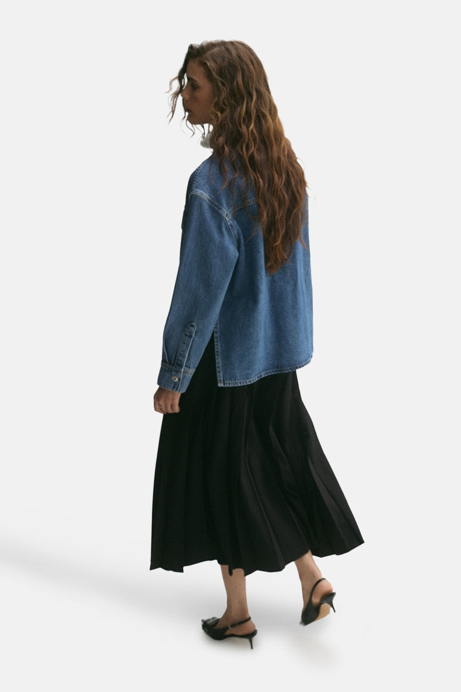 Veste - mid blue denim - MANGO