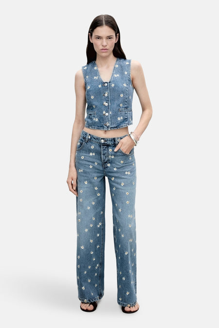 Blazer - Mid blue denim