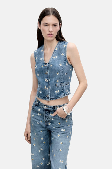 Blazer - Mid blue denim