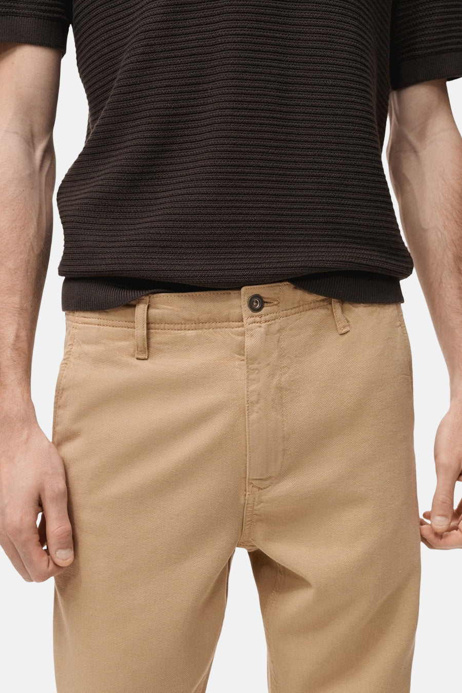 Pantalon coloré - Beige - MANGO