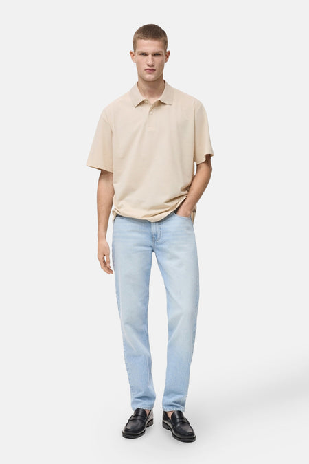 Polo à manches courtes - Beige