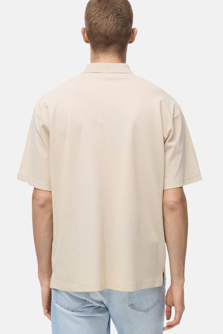 Polo à manches courtes - Beige