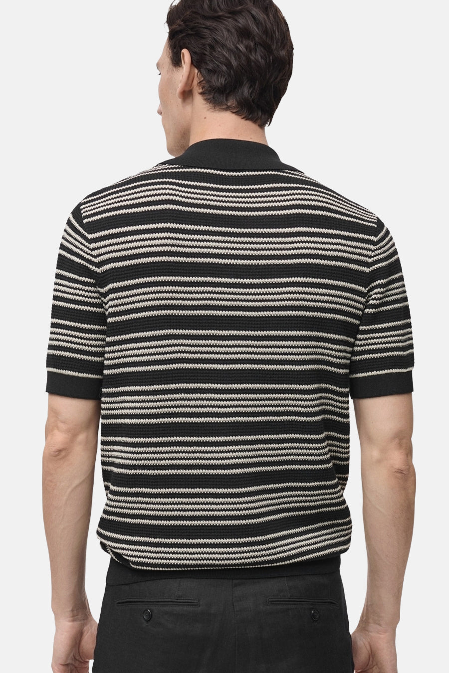 Polo à manches courtes - Noir - MANGO