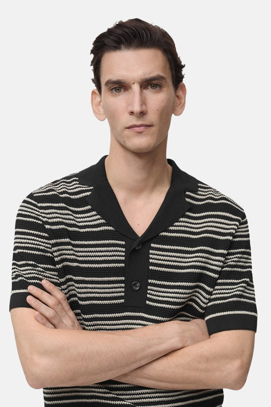 Polo à manches courtes - Noir - MANGO