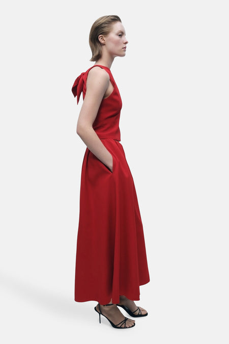 Jupe longue Rouge - Mango