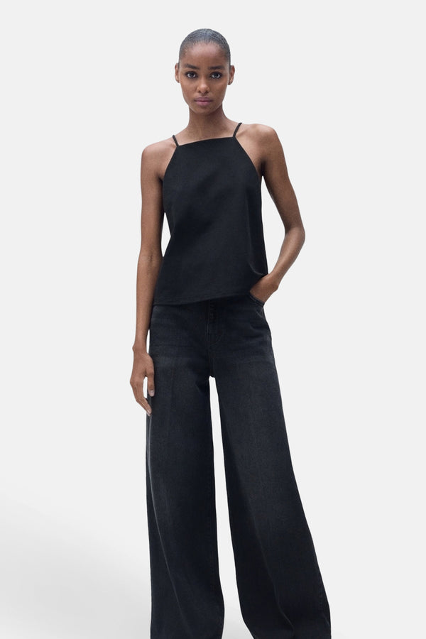 Top (bandes fines) Noir - Mango