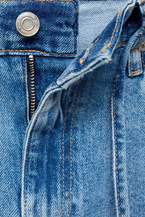 Jeans wide Light blue denim - MANGO