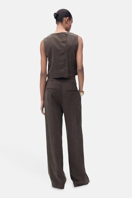 Pantalon Brun - MANGO