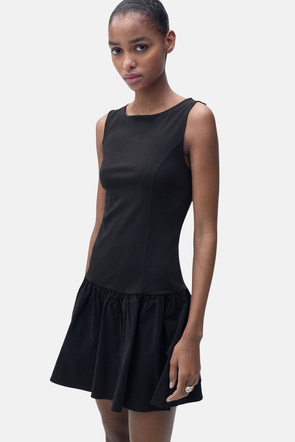 	Dames tops kleed zonder mouw Noir - MANGO
