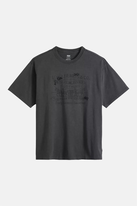T-shirt noir à manches courtes de Levi's® avec imprimé graphique sur le devant.