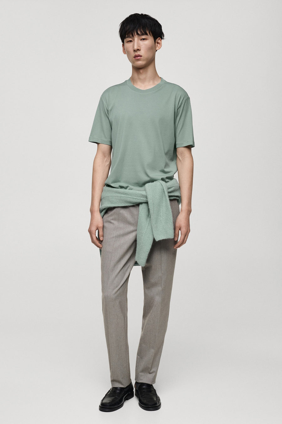 T-shirt à manches courtes - vert - MANGO