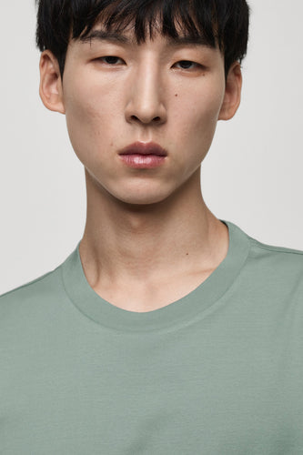 T-shirt à manches courtes - vert - MANGO