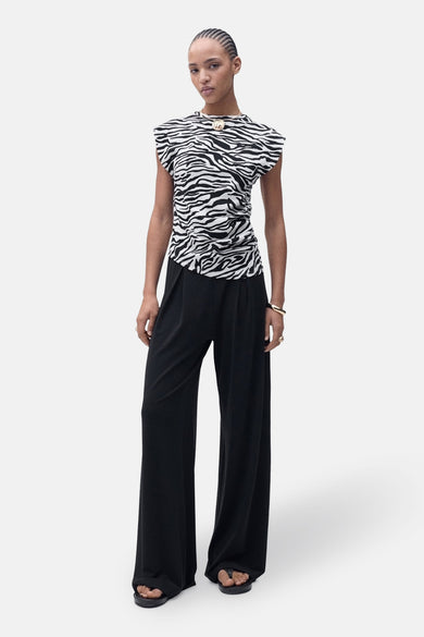 Top uni manche courte Multicolore - Mango