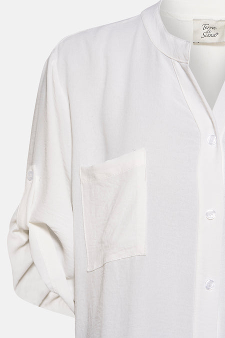 Chemise à manches courtes - blanc
