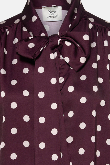 Chemisier (manches longues) rouge - Terra di Siena