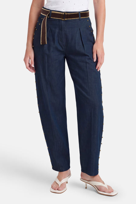 Jeans coupe spécial mid blue denim - Terra di Siena
