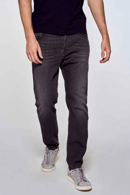 Jean &agrave; coupe carrot - bleu