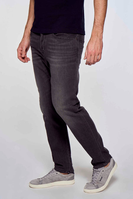 Jean &agrave; coupe carrot - bleu