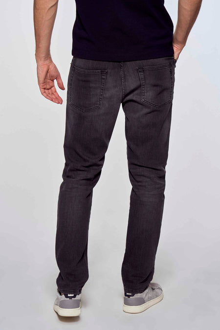 Jean &agrave; coupe carrot - bleu