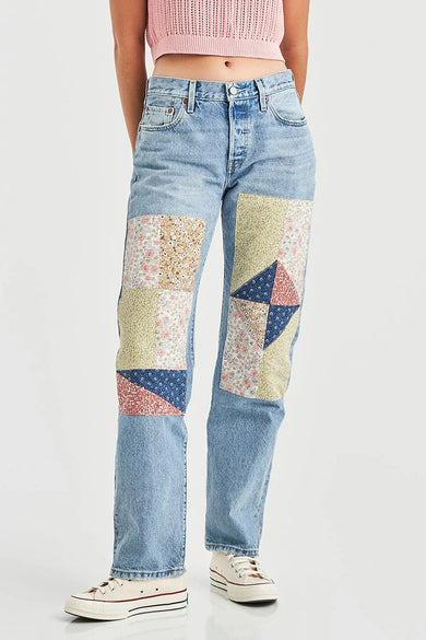 Jean &agrave; coupe droite - bleu