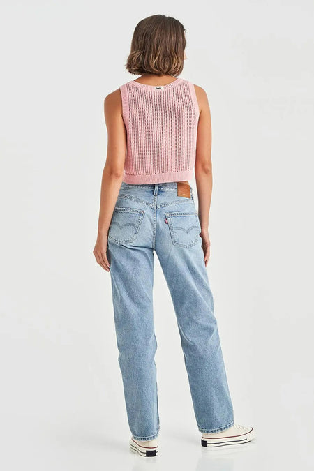 Jean &agrave; coupe droite - bleu