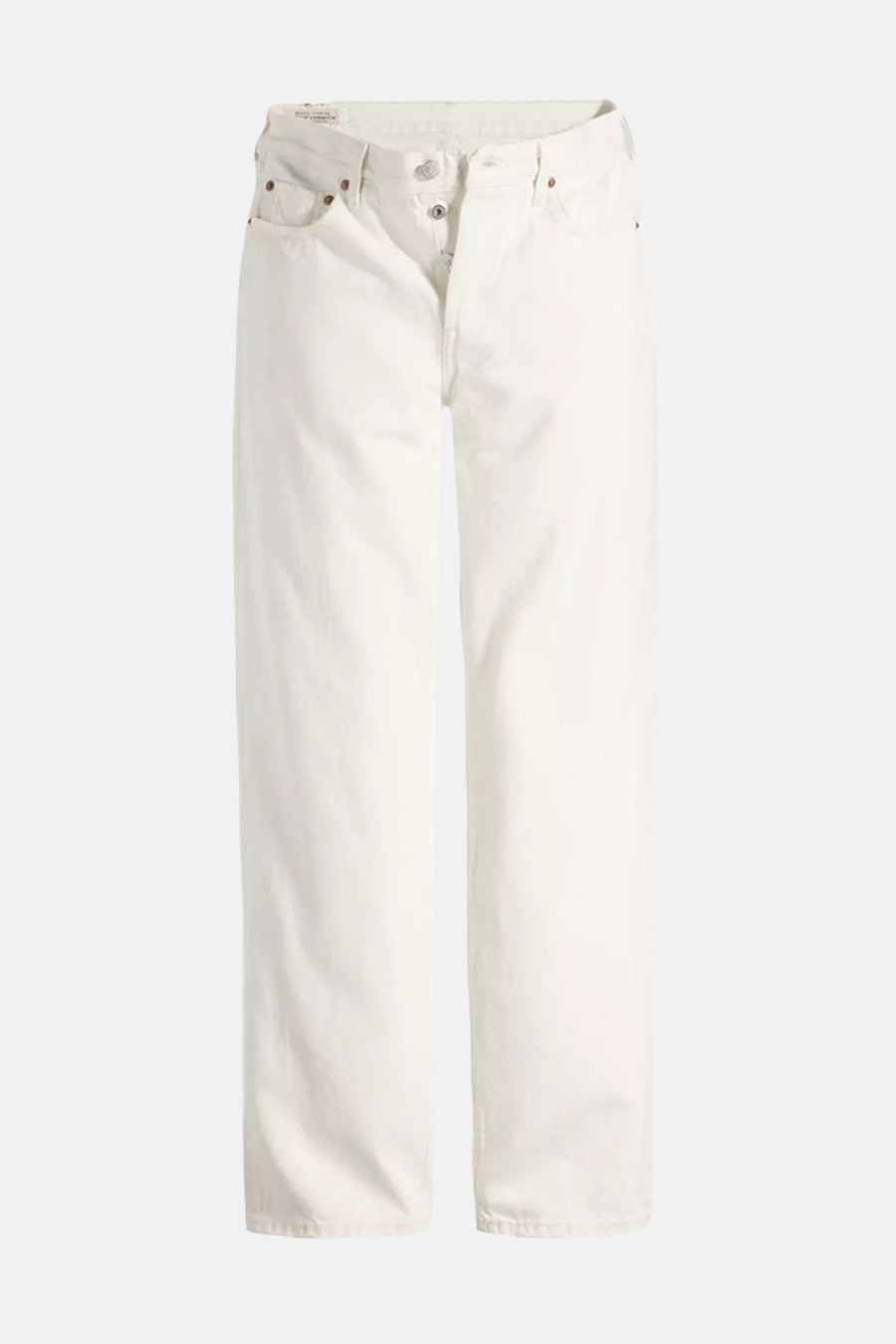 Jeans coupe droite en denim écru de Levi's®, avec fermeture à boutons et détails subtils.