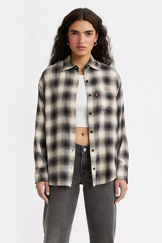 Chemise &agrave; manches longues - multico