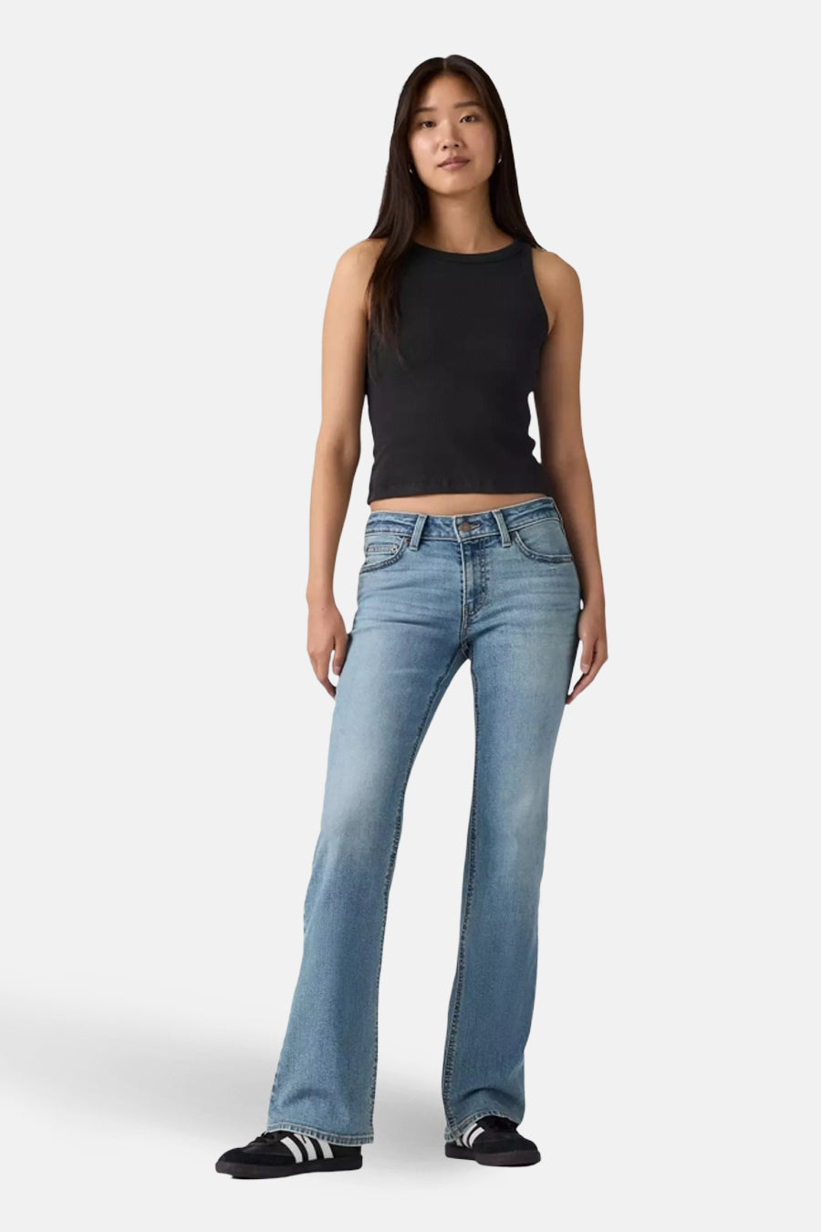 SUPERLOW BOOT - mid blue denim