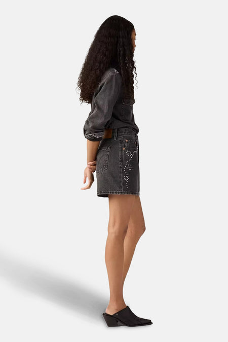 Jupe courte dark grey denim - Levi's®
