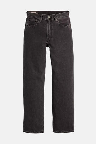 Jean large en denim gris foncé de Levi's®, avec un style classique cinq poches.