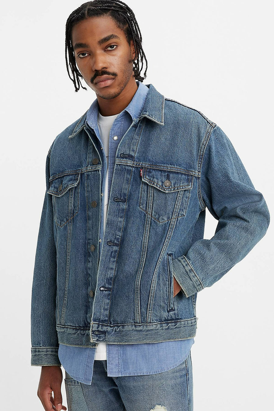 Veste en jean - bleu