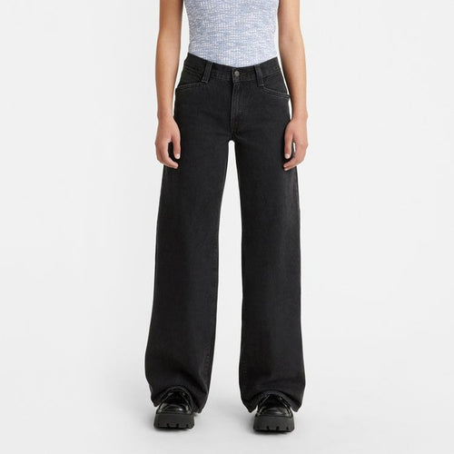 94 BAGGY WIDE - black denim