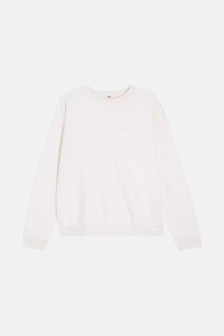 Witte sweater met lange mouwen.