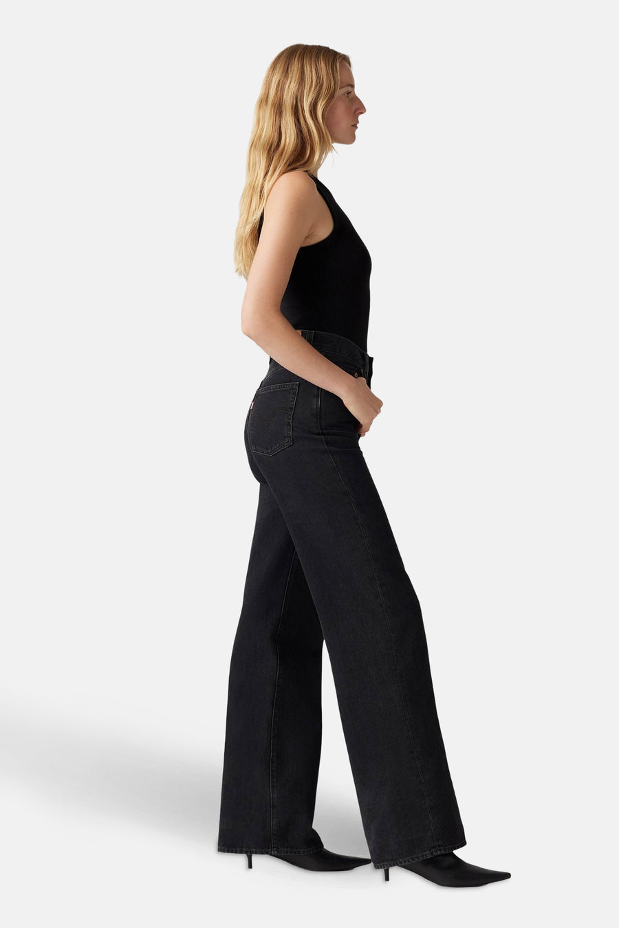 RIBCAGE WIDE - black denim - Levi's®