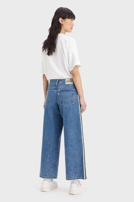 Jean &agrave; coupe droite - bleu