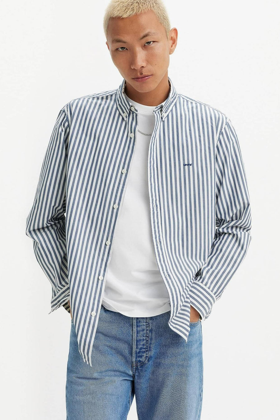 Chemise &agrave; manches longues - multico