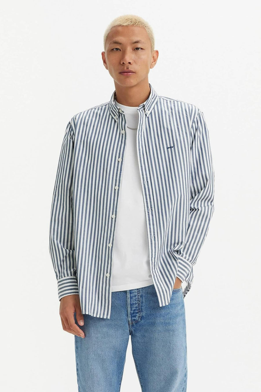 Chemise &agrave; manches longues - multico
