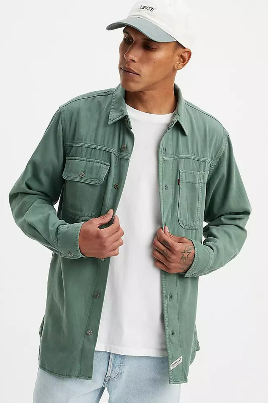 Chemise &agrave; manches longues - vert