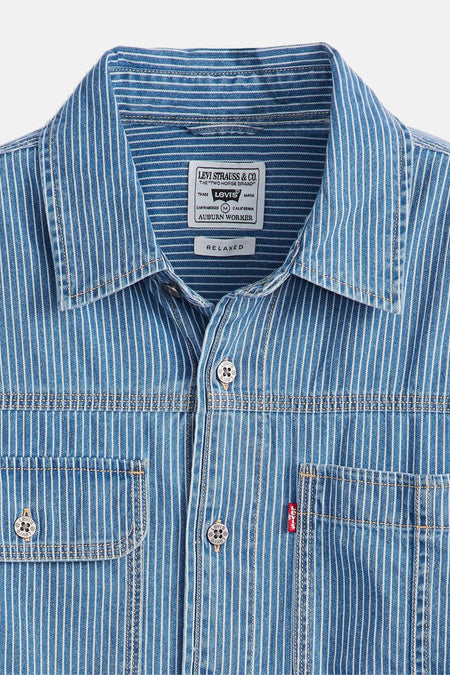 Chemise à manches longues - mid blue denim