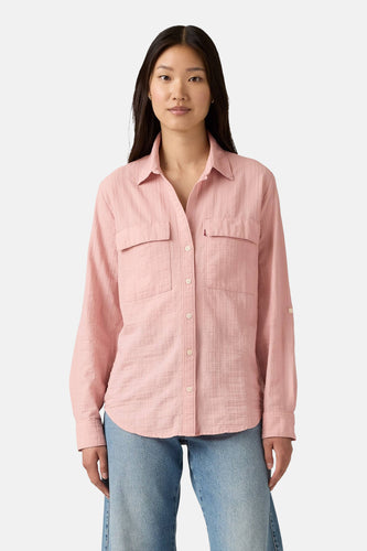 Chemise à manches longues - rose