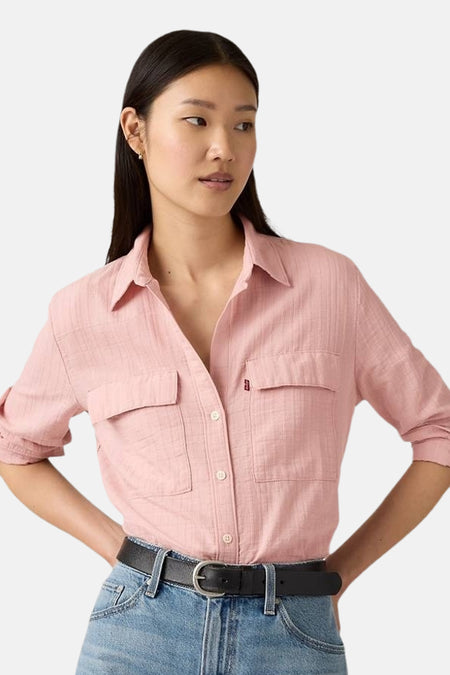 Chemise à manches longues - rose